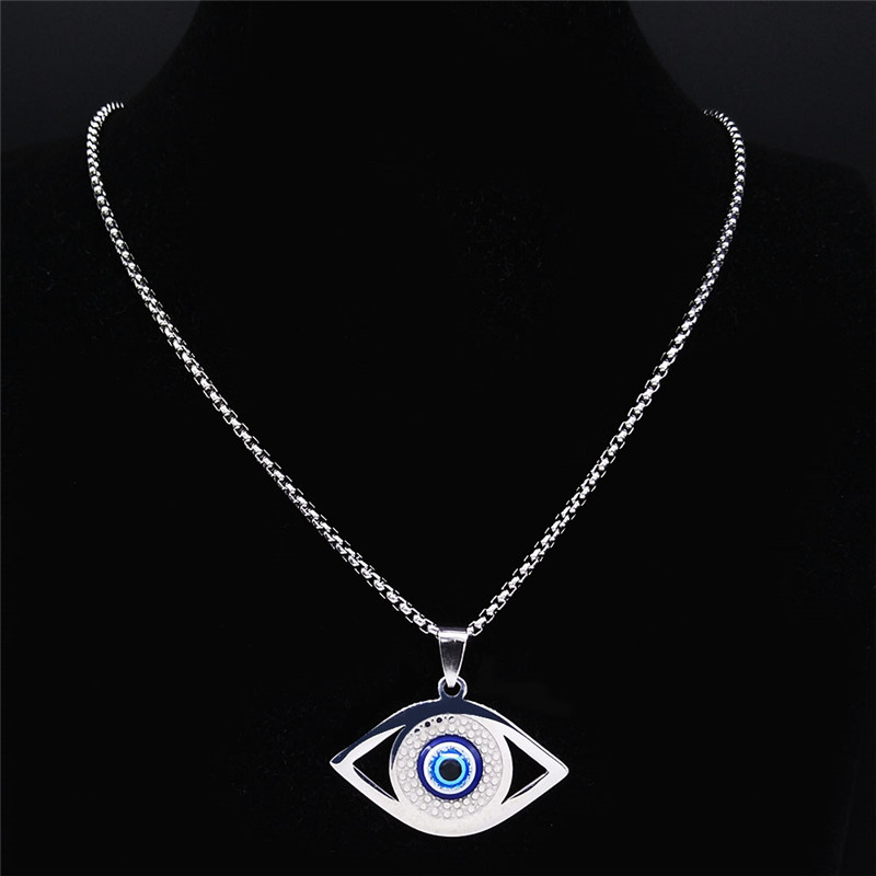 Islam Hamsa Evil Blue Eye Neck - Necklaces ulasan dan harga