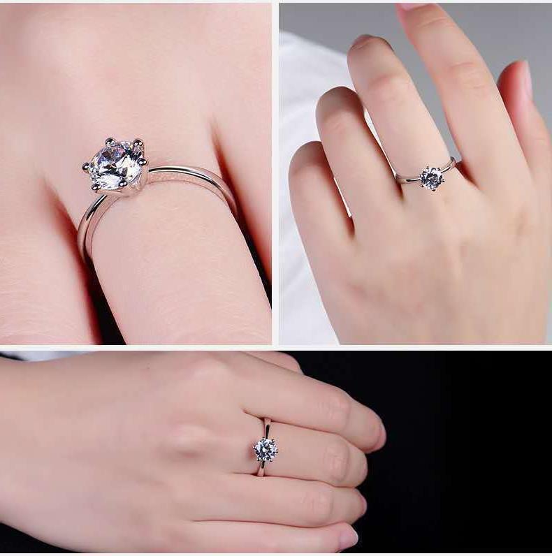 Elegant hexagonal geometric ri - Moissanite Engagement Ring 1 Carat ulasan dan harga