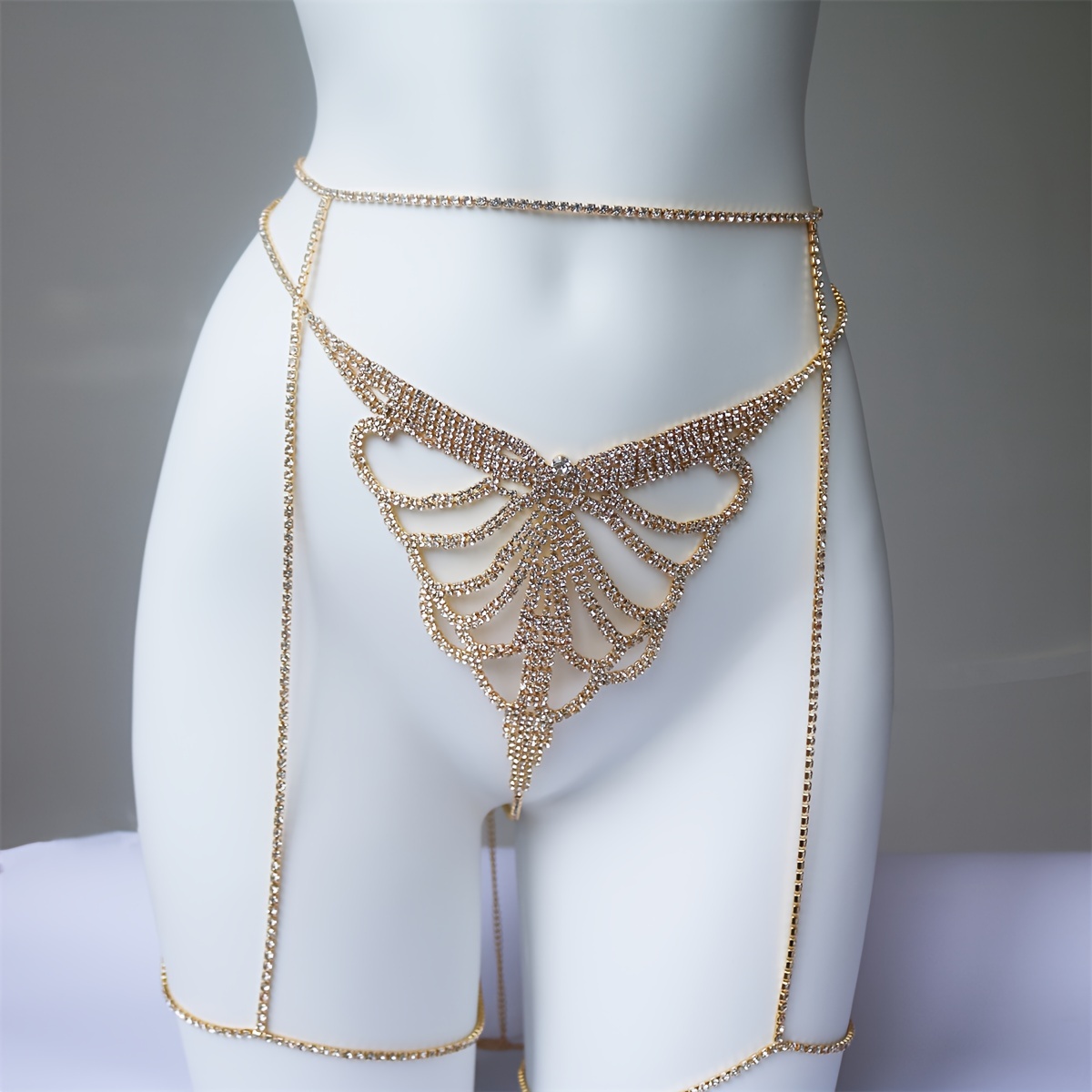 Multi layer rhinestone sparkli - Body Jewelry ulasan dan harga