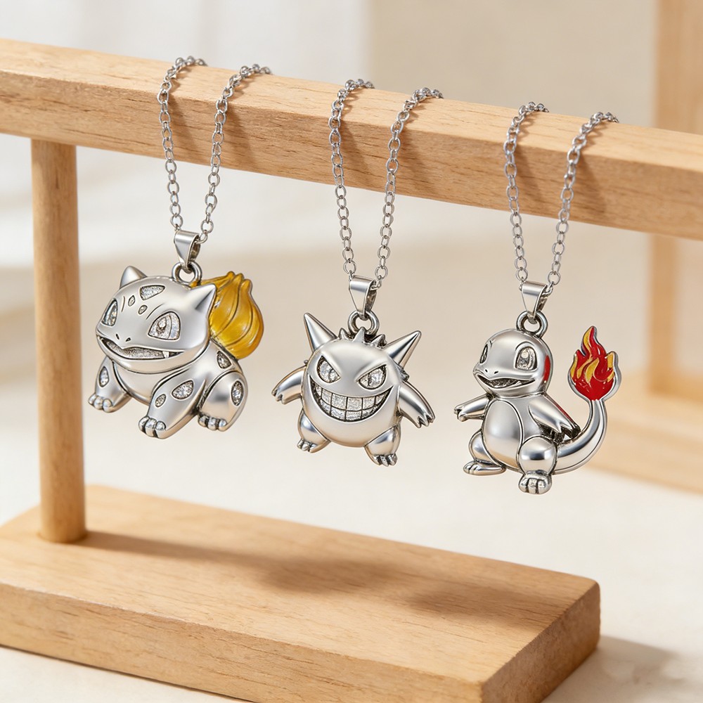 Vintage Anime Monster Pendant  - Anime Pendant Necklace ulasan dan harga