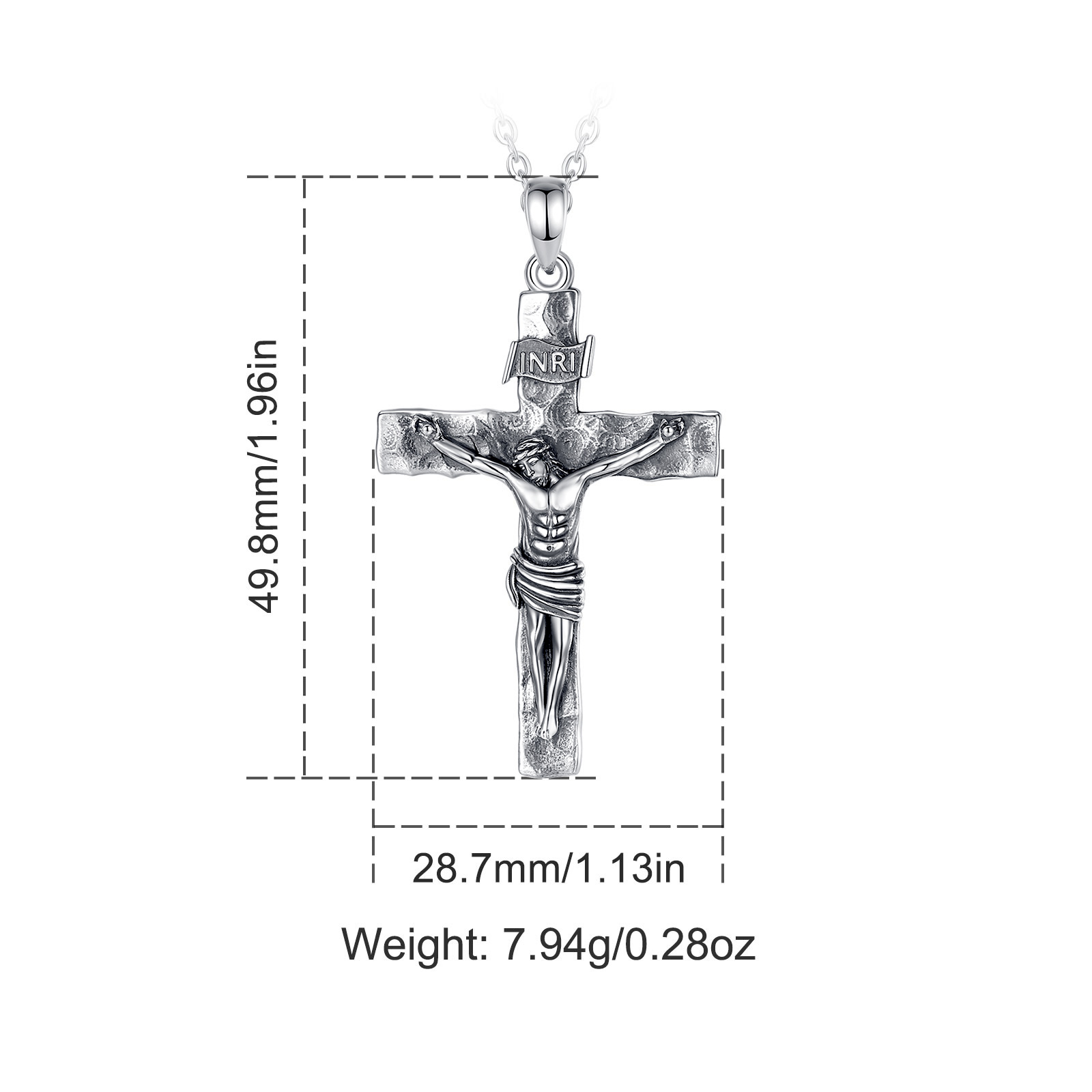 Eudora Crucifix Cross Necklace - Cross Pendant Necklace Gold ulasan dan harga