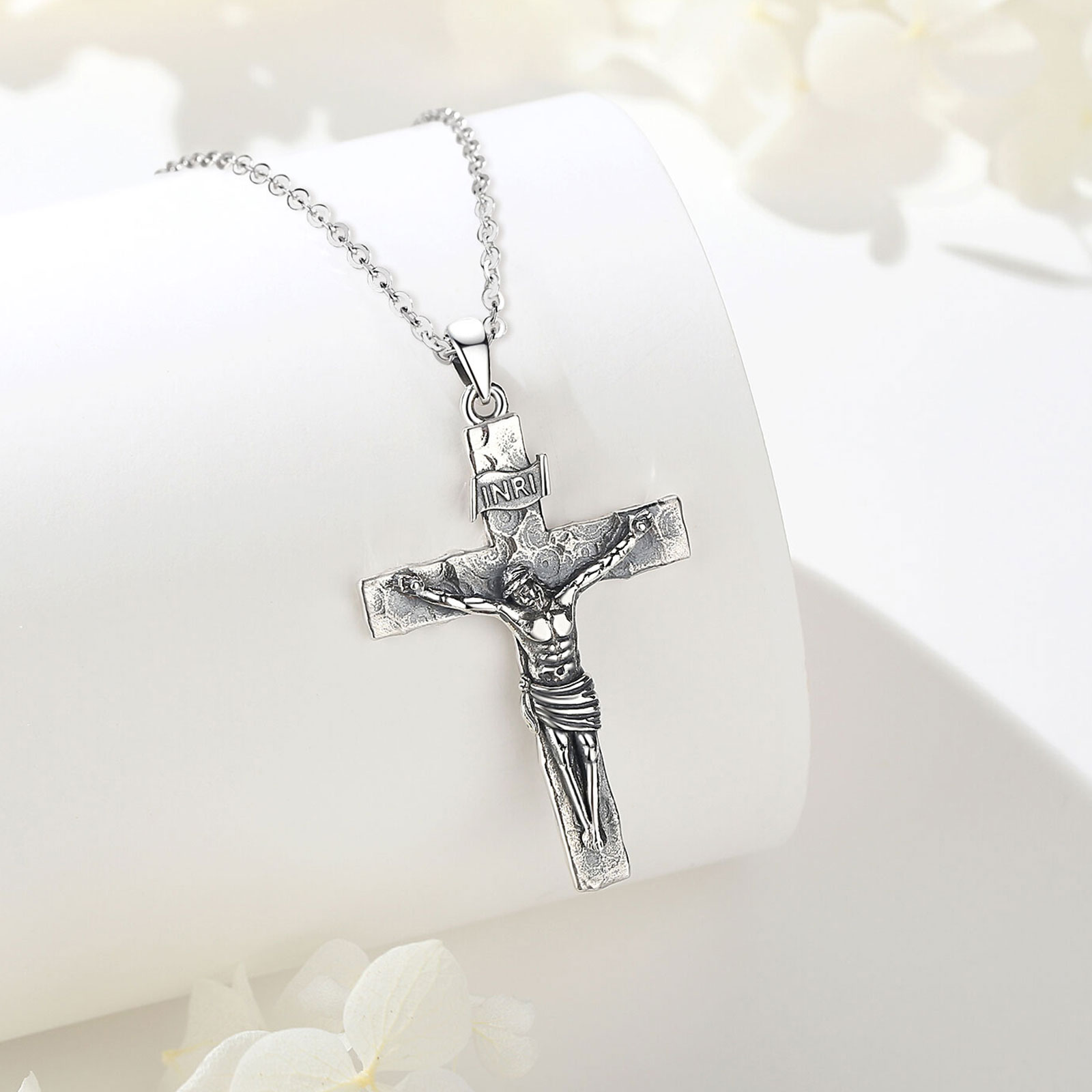 Eudora Crucifix Cross Necklace - Cross Pendant Necklace Gold ulasan dan harga