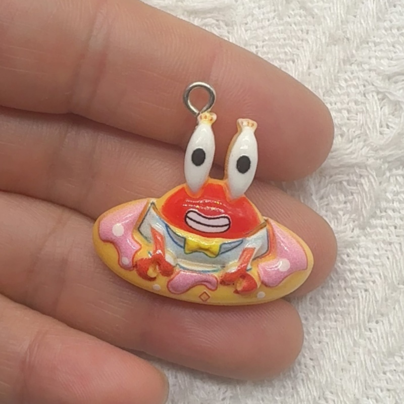 10pcs cartoon resin pendant, D - Earrings ulasan dan harga