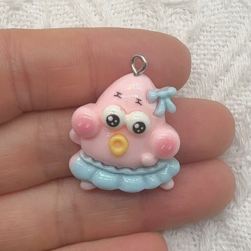 10pcs cartoon resin pendant, D - Earrings ulasan dan harga
