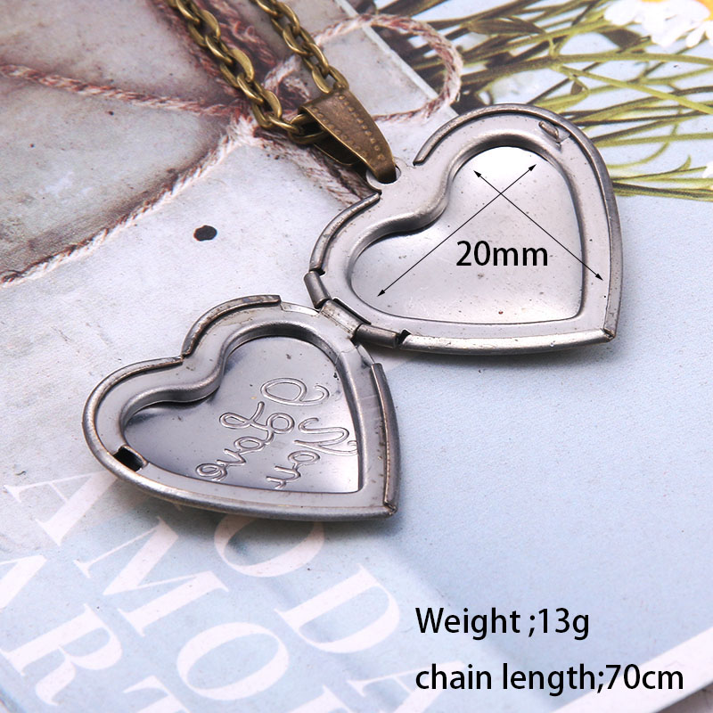 Delicate Floral Oval Heart Loc - Heart Locket Necklace Photo ulasan dan harga