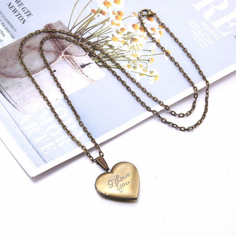 Delicate Floral Oval Heart Loc - Heart Locket Necklace Photo ulasan dan harga