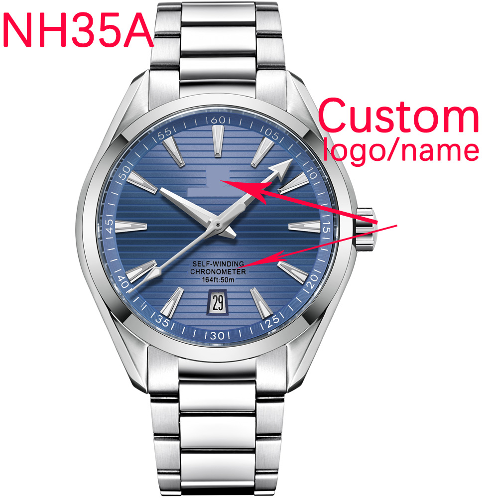 Luxury NH35 Movt Custom Logo 4 - Watch Accessories ulasan dan harga