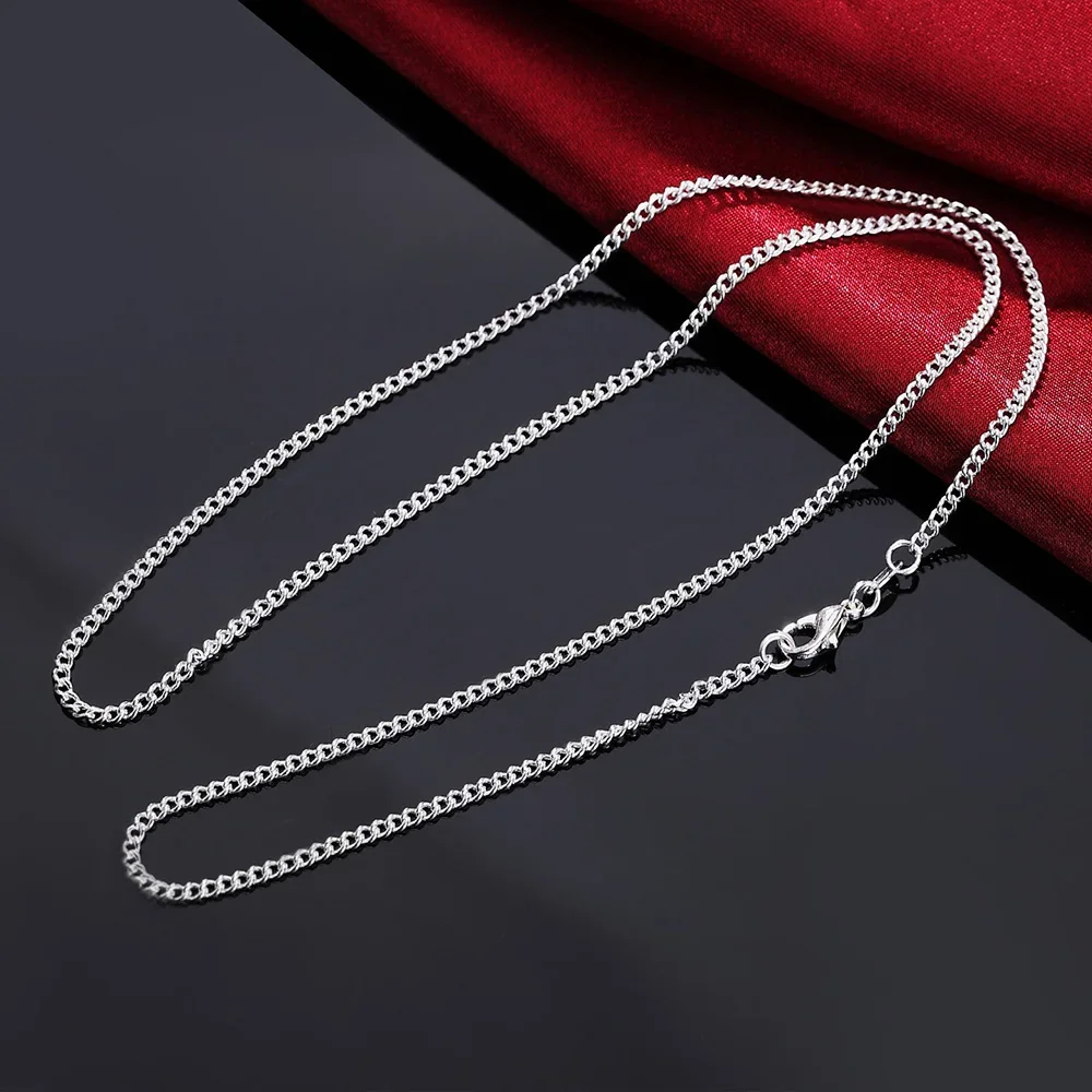 925 Sterling Silver 40-75CM LO - Cuban Link Chain 12Mm ulasan dan harga