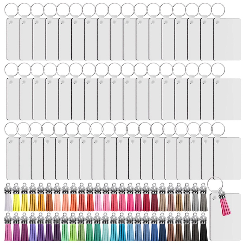 200Pcs Sublimation Keychain Bl - Rings ulasan dan harga