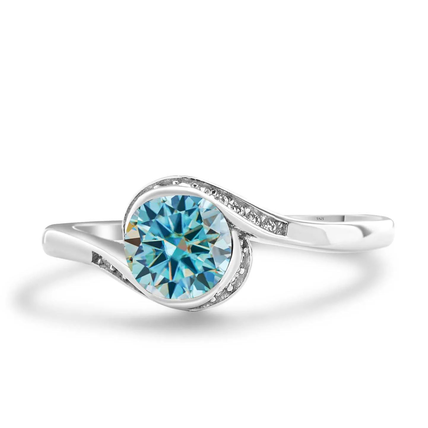 Engagement Women's Moissanite  - Moissanite Engagement Ring 1 Carat ulasan dan harga