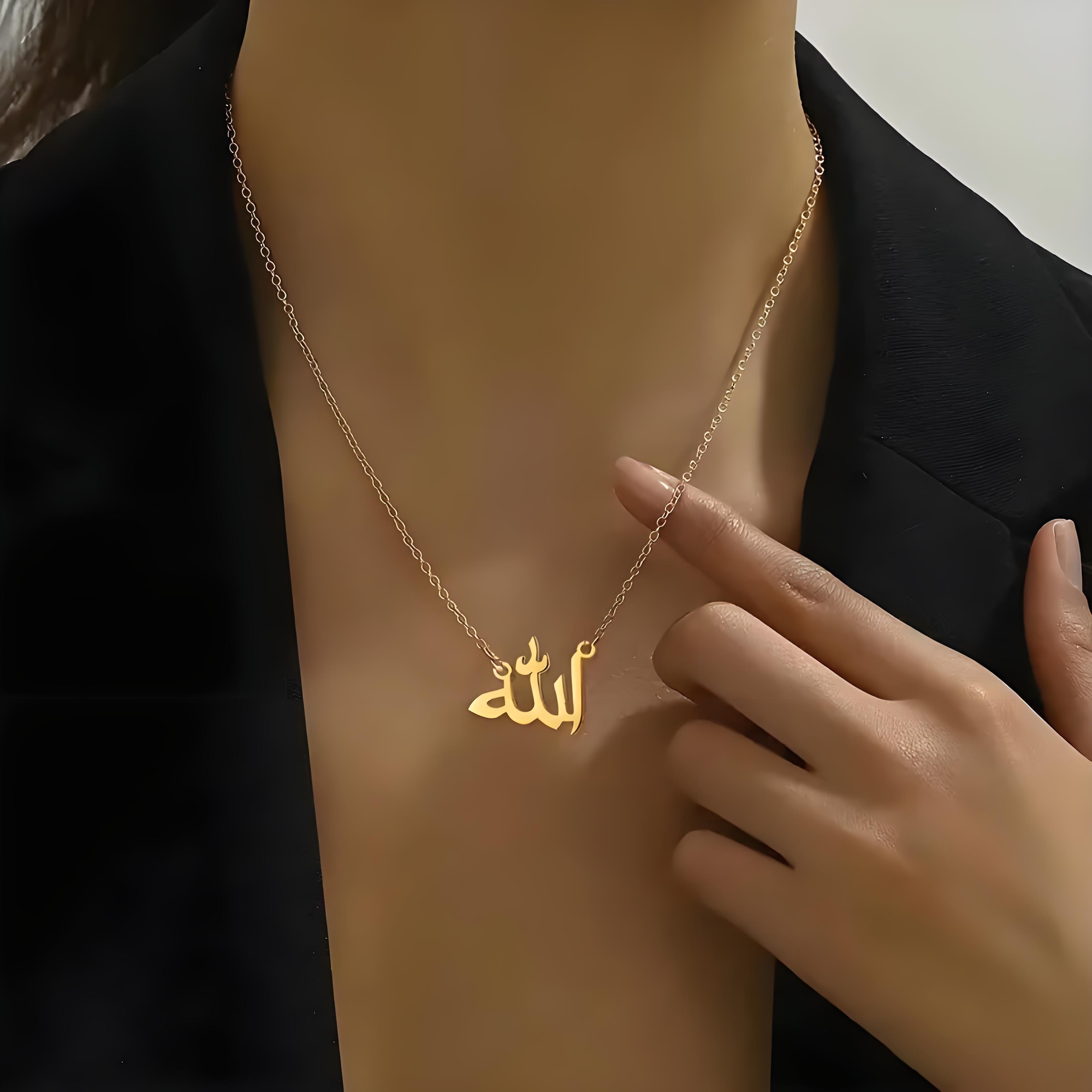 Personalized Arabic Name Neckl - Custom Name Necklace Stainless Steel ulasan dan harga